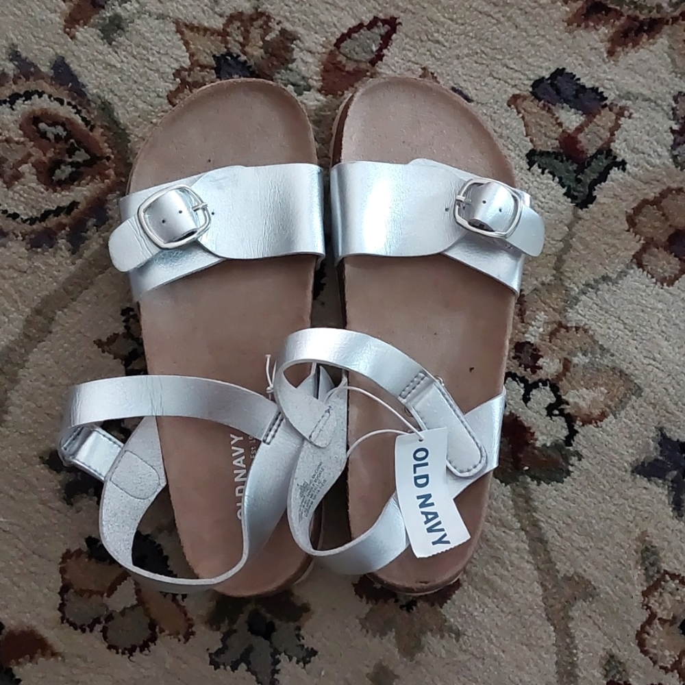 Old Navy SilverStrap Sandals kids,girls